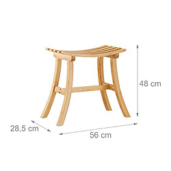 Helloshop26 Tabouret couloir vestiaire tabouret bambou bois 13_0002788 