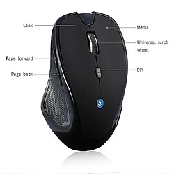 Universal Souris sans fil 1600dpi récepteur réglable souris ordinateur optique bt 3.0 souris ergonomiques pour mi pad 4