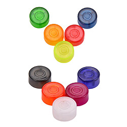 Acheter 5 pièces pied clou bouchon de protection pour pédale effet bleu rouge orange vert