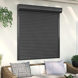 vidaXL Volet roulant aluminium 130x140 cm anthracite 