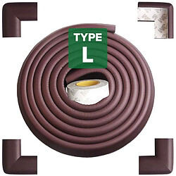 Akisor Protection D'angle Et De Bord Très Longue De 2.3 M [Protection D'angle De 2,0 M + 4 Protection D'angle], Marron 