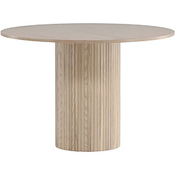 Venture Home Table ronde en MDF Bianca 110 cm naturel. Table ronde en MDF Bianca 110 cm naturel