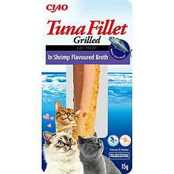 INABA Friandise pour Chat Filet de Thon et crevette - 15 g