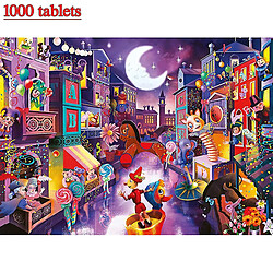 Universal Puzzle 1000 pièces Puppets City Puzzle Jouets éducatifs Cadeaux d'apprentissage pour les enfants pas cher