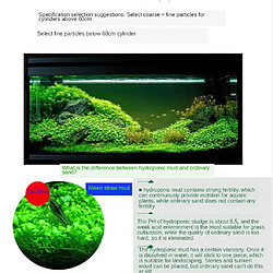 Acheter Substrat D'aquarium Planté Naturel Graines D'herbe D'aquarium Boue Grain Fin