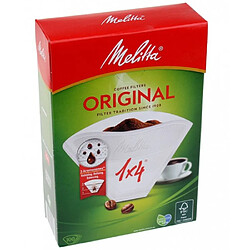 Melitta 100 filtres à café 1x4 blanc 