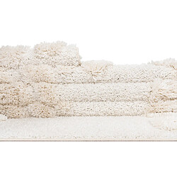 Hadorn Tapis shaggy 185x125 Blanc Thun Scutum pas cher