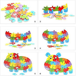 Avis Universal 1 lettre anglaise puzzle animal dessin animé initiation cognitive anglaise pour les enfants puzzle jouets jouets