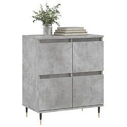 Avis Maison Chic Buffet,Meuble de Rangement,commode pour salon,Cuisine Gris béton 60x35x70 cm Bois d'ingénierie -MN63824