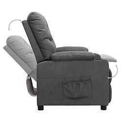 Acheter vidaXL Fauteuil inclinable Gris clair Tissu