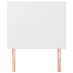 Avis Maison Chic Lot de 2 Têtes de lit design Blanc pour chambre - Décoration de lit 90x5x78/88 cm Similicuir -MN34836