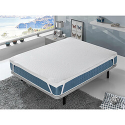 Dormalit Sur matelas 135x190 NORDES – Hauteur 6 cm - 3 CM Mousse à mémoire de forme + Mousse haute densité