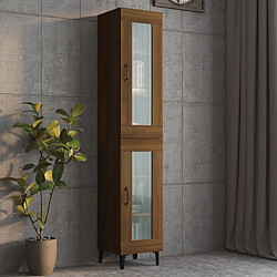 Avis Maison Chic Armoire murale suspendue,Meuble de Rangement pour salon,cuisine Chêne marron 34,5x34x90 cm -MN43063