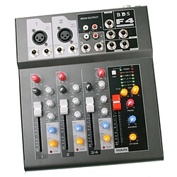 Avis Wewoo Table de mixage Console de professionnelle à 4 canaux et processeur d'effets Aux Plus Plus