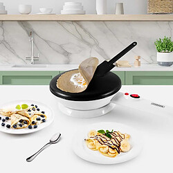 Crêpière électrique Blanche Sans Fil De 20 Cm Crepeasy De Kitchencook