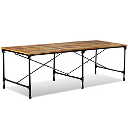 Acheter vidaXL Table à manger Bois de récupération massif 240 cm