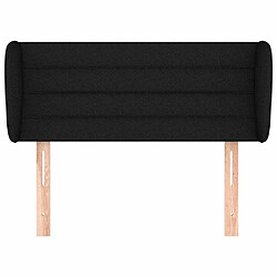 Avis Maison Chic Tête de lit scandinave avec oreilles,meuble de chambre Noir 93x23x78/88 cm Tissu -MN69274