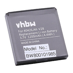 vhbw Batterie remplacement pour Emporia AK-V28, AK-V29, 40426 pour smartphone personnes âgées (1200mAh, 3,7V, Li-ion) 