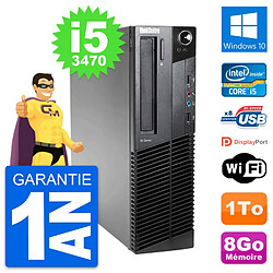 PC Lenovo ThinkCentre M82 SFF Intel i5-3470 RAM 8Go Disque 1To Windows 10 Wifi · Occasion 