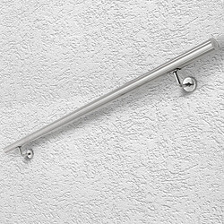 Ecd Germany Main courante escalier en acier inoxydable rampe barre appui rambarde 150 cm