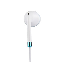 Acheter Wewoo Écouteurs bleu pour iPhone, Galaxy, Huawei, Xiaomi, LG, HTC et autres smartphone intra-auriculaires 3,5 mm avec contrôle de ligne ampli Mic,