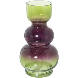 Vase Alexandra House Living Vert Violet Verre 9 x 25 cm 