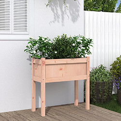 Maison Chic Jardinière,Bac à fleurs - pot de fleurs avec pieds 70x31x70 cm bois massif douglas -GKD20049