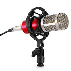 Wewoo Microphone à condensateur filaire avec enregistrement sur studio de 3,5 mm fixation anti-choc, compatible PC / Mac pour diffusion en direct, KTV, etc. rouge