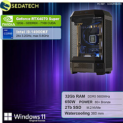 Sedatech PC Gamer Pro Tower • Intel i9-14900KF • RTX4070 Super • 32Go DDR5 • 2To SSD M.2 • Windows 11