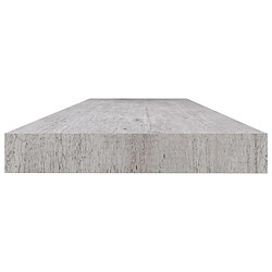 Acheter vidaXL Étagère murale flottante Gris béton 120x23,5x3,8 cm MDF