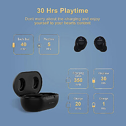 Universal Bouchons d'oreilles sans fil bluetooth 5.1 casque micro intégré annulation du bruit casque étanche IPX7