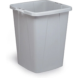 Fp Poubelle de tri 90 l H610xB520xT490 mm gris sans couvercle DURABLE 