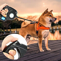 Avis Universal Laisse pour chien de 4,5 mètres LAMPE DE POUCE LED LAMPE POUR CHIEN RETRAITABLE AUTOMATIQUE LAMPE POUR CHIEN SACS POUBLE Fournitures pour animaux de compagnie