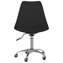 Avis Maison Chic Chaise Gaming | Chaise pivotante de bureau Ergonomique Fauteuil Noir Tissu -GKD34054