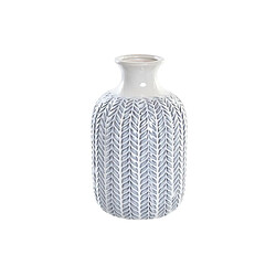 Vase DKD Home Decor Porcelaine Bleu Blanc méditerranéen (16 x 16 x 25 cm)