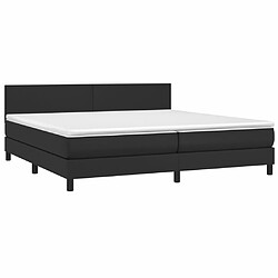 Avis Sommier à lattes et LED,Cadre à lattes de lit avec matelas pour Adulte Noir 200x200 cm -MN35764