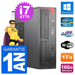 PC Fujitsu Esprimo E520 DT Intel i7-4770 RAM 16Go Disque Dur 1To Windows 10 Wifi · Occasion 