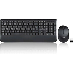 PERIXX Kit clavier AZERTY + souris sans fil PERIDUO 714 Noir