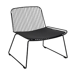 Beliani Chaise de salle à manger Métal Noir SNORUM