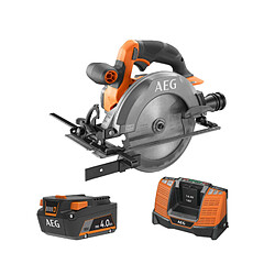 Pack AEG 18V - Scie circulaire Subcompact Brushless 165 mm - Batterie 4.0 Ah - Chargeur