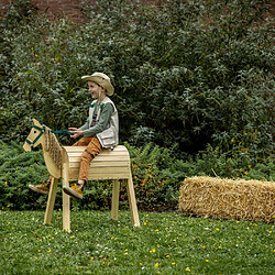 Kids In The Garden Cheval de jardin en bois pour enfants.