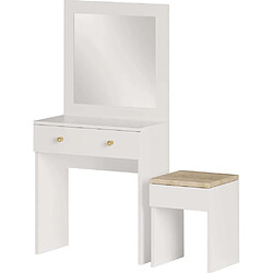 Hanah Home Coiffeuse avec miroir et tabouret Azura. Coiffeuse avec miroir et tabouret Azura