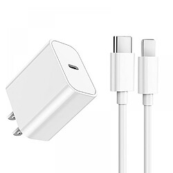 General Chargeur Apple Adaptateur secteur USB C à charge rapide 20 W, certifié sûr et efficace, compatible avec iPhone14/14 Pro Max/13/13Pro/12/12 Pro/11/11Pro/XS, iPad(3 pieds) 