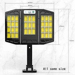 Tradex COB LED AVEC PANNEAU SOLAIRE PHOTOVOLTAIQUE DETECTEUR DE MOUVEMENT 30W