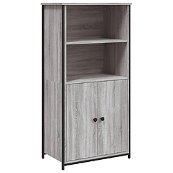 Maison Chic Buffet,Meuble de Rangement,commode pour salon,Cuisine sonoma gris 62x36x121,5 cm bois d'ingénierie -MN54334