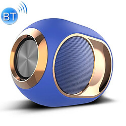 Wewoo Enceinte Bluetooth étanche Haut-parleur sans fil d'extérieur basse X6 TWSprise en charge mains libres / carte USB / AUX / TF bleue 