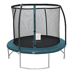 Trampoline rond avec filet - AXI Boston - Ø 244 cm en VERT | Trampoline entérré et hors sol pour enfants | Pour le jardin / l'extérieur