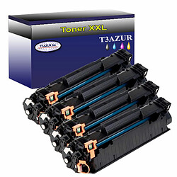 Lot de 4 Toners compatiblespour imprimante HP LaserJet Pro M15a, M15w - T3AZUR Lot de 4 Toners compatiblespour imprimante HP LaserJet Pro M15a, M15w - 1 000p - T3AZUR