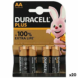 Piles Alcalines DURACELL Plus Extra LR06 1,5 V (20 Unités)