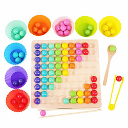 Universal Ensemble de jouets pour enfants Jouets en bois Entraînement main cerveau Clip perles Puzzle board Jeux mathématiques Bébé Early